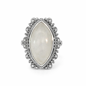 925 OXI MARQUISE MOONSTONE FIL BOHO RING - 28MM <br/>M13982