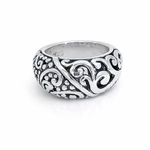 925 OXI THRILLY FILIGREE DOME RING - 12MM <br/>M14038