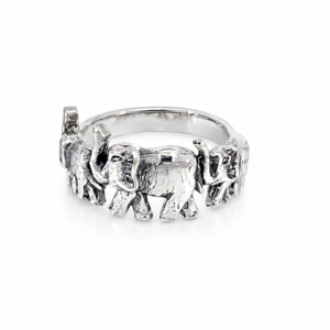 925 OXI TRIP ELEPHANTS RING - 12MM <br/>M14064