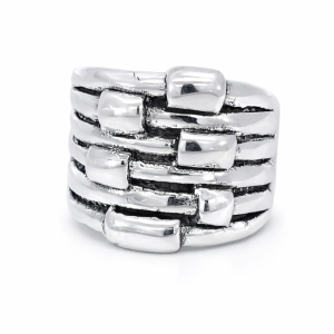 925 OXI ELECTROFORM 6 STRAND RING - 22MM <br/>M14072