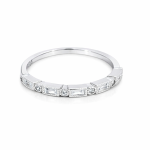 925 RND+BAG CZ PAVE MILLGRAIN ETERNITY - 2.2MM <br/>M14079