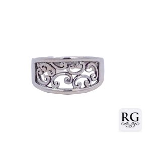 925 OXI FILIGREE DOME RING - 11MM <br/>M14103
