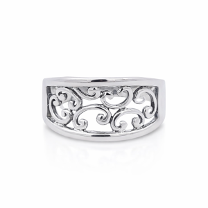925 OXI FILIGREE DOME RING - 11MM <br/>M14103