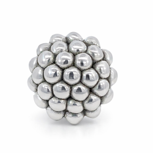 925 OXI ELECTROF BUBBLES DOME RING - 30MM <br/>M14110