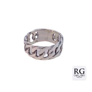 925 OXI CURB CHAIN LINK RING - 10MM <br/>M14118