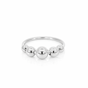 925 5X GRADUAL BALLS ON RING - 4+5+6MM  <br/>M14123