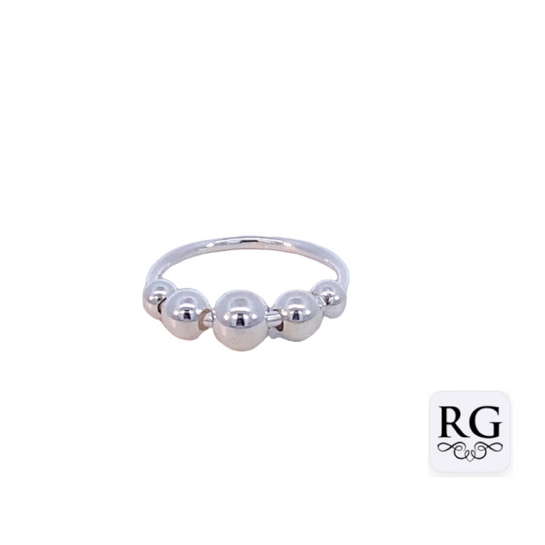 925 5X GRADUAL BALLS ON RING - 4+5+6MM <br/>M14123