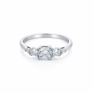 925 GRADUAL CZ PAVE RING - 6MM <br/>M14152
