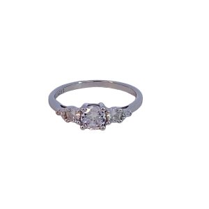 925 GRADUAL CZ PAVE RING - 6MM <br/>M14152