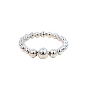 925 SLIDING GRADUAL BALLS RING - 3+4+5MM  <br/>M14160