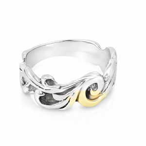 925 OXI FILIGREE VINTAGE SWIRLY RING - 9MM <br/>M14163