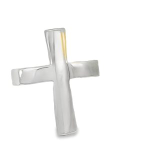 925 PLAIN CROSS BULKY RING - 23MM <br/>M14164