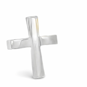 925 PLAIN CROSS BULKY RING - 23MM <br/>M14164