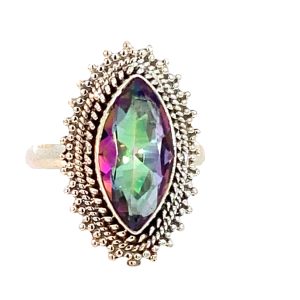 925 MYSTIC QRTZ MARQ VINTAGE RING - 25MM <br/>M14201