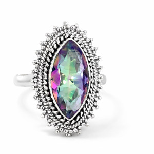 925 MYSTIC QRTZ MARQ VINTAGE RING - 25MM <br/>M14201