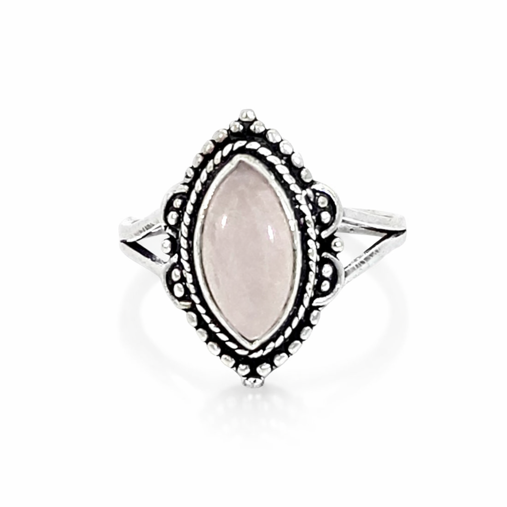 925 ROSE QRTS MARQ VINTAGE RING - 19MM <br/>M14206