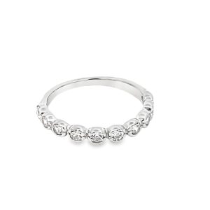 925 CZ PAVE MILLGRAIN BEZEL SET ETERNITY - 3MM <br/>M14255