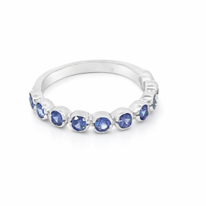 925 TANZ CZ PAVE MILLGR BEZEL SET ETERNITY - 3MM <br/>M14259