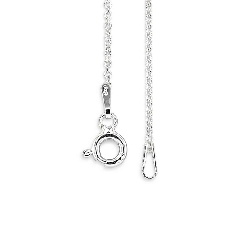 925 ANCHOR LINK ANKLE CHAIN - 1.3MM - 24CM - 1g <br/>M15501.24