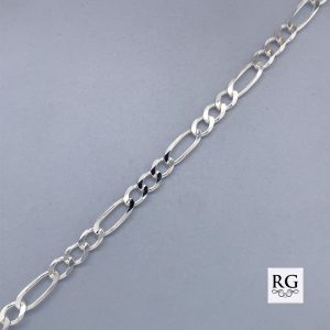 925 3X1 FIGARO BRACELET+CHAIN - 4.5MM  <br/>M15504