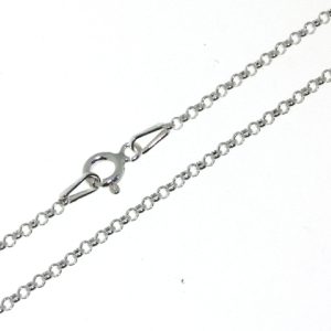 925 ROLO ANKLE CHAIN - 1.7MM - 24CM - 1.4g <br/>M15506.24