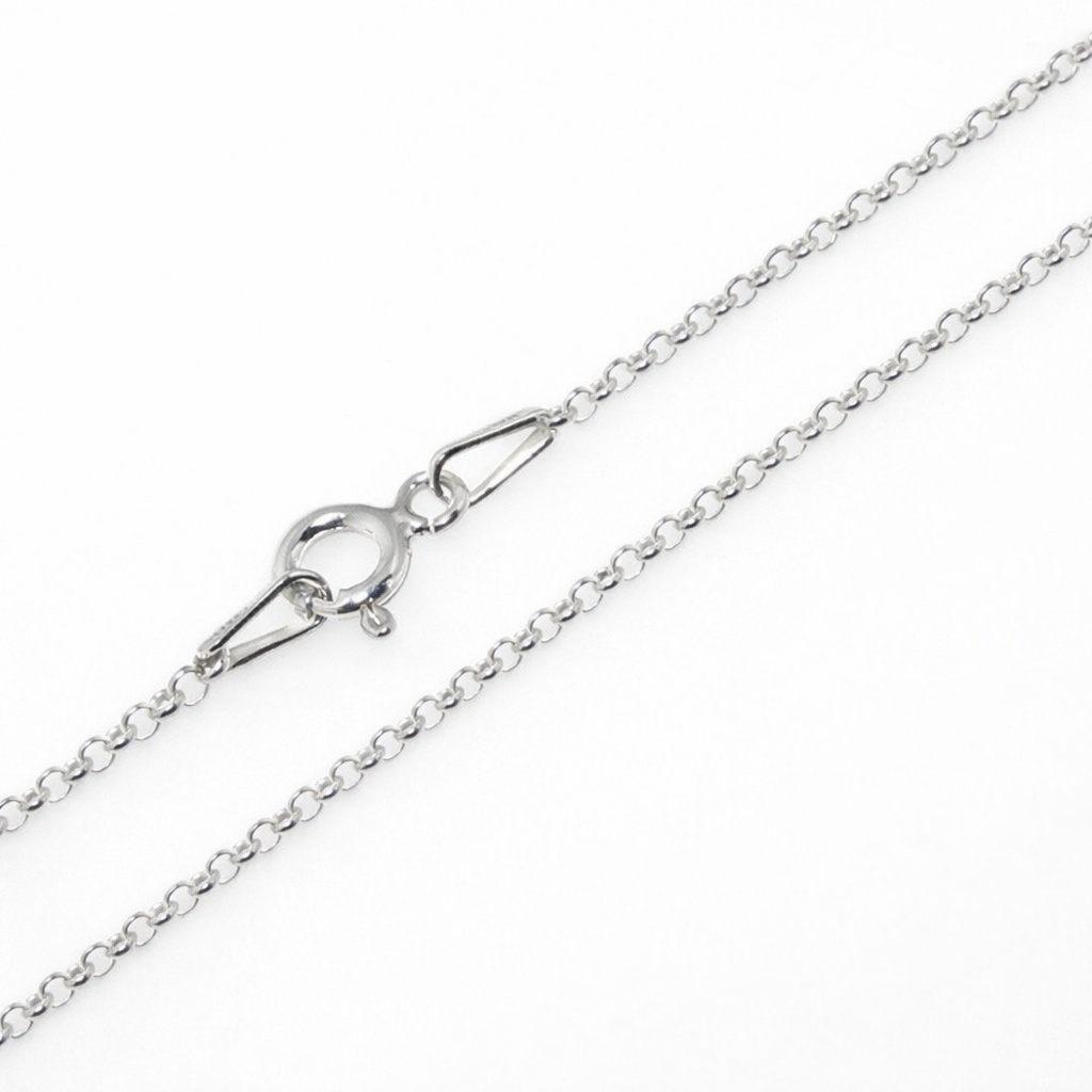 925 ROLO ANKLE CHAIN - 1.7MM - 24CM - 1.4g <br/>M15506.24