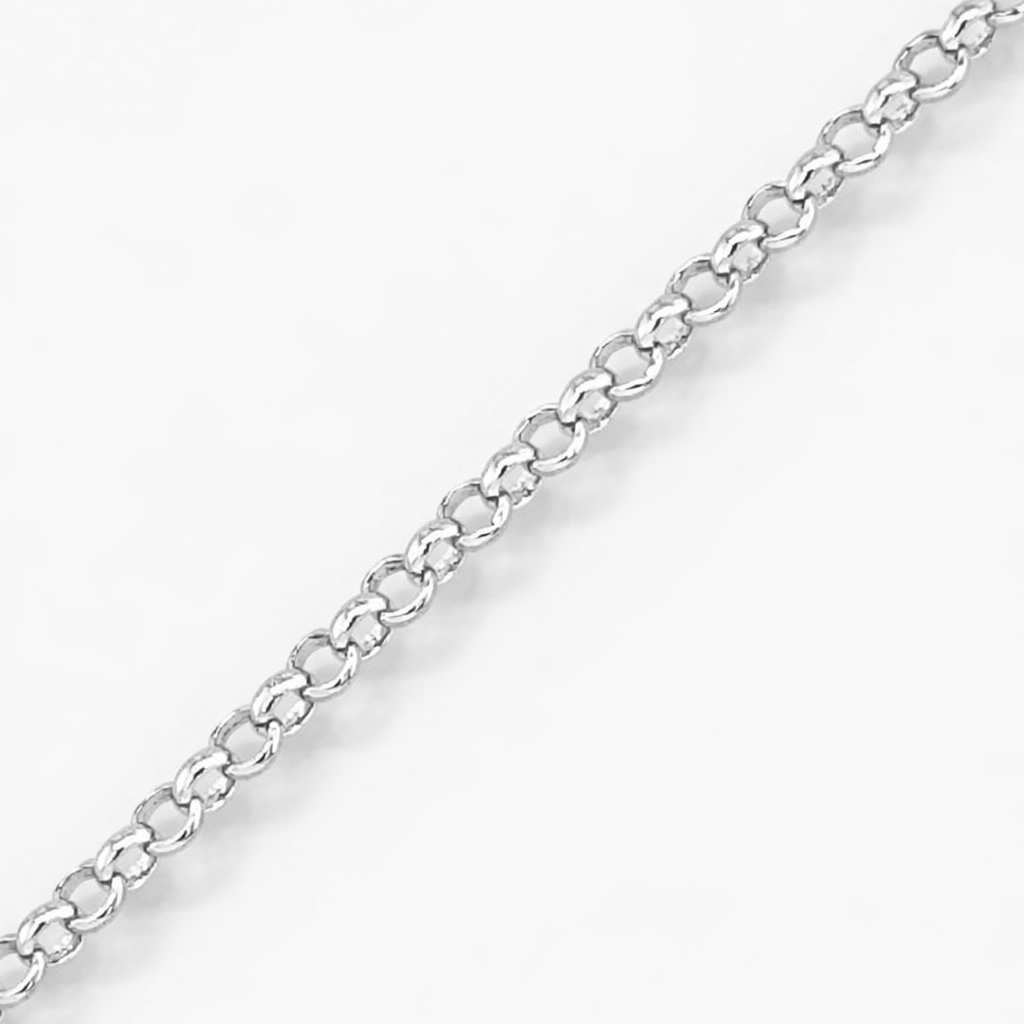 925 RG PLATED ROLO BRACELET+CHAIN - 1.7MM <br/>M15506R