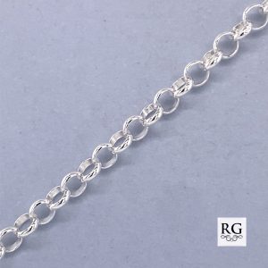 925 ROLO ANKLE CHAIN - 3.4MM - 26CM - 3.7g <br/>M15509.26