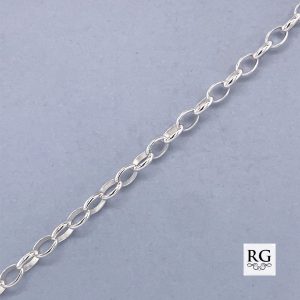 925 OVAL ROLO BRACELET+CHAIN - 2.8MM  <br/>M15511