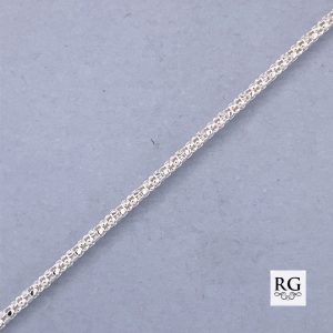 925 DIA CUT POPCORN CHAIN - 1.3MM <br/>M15512