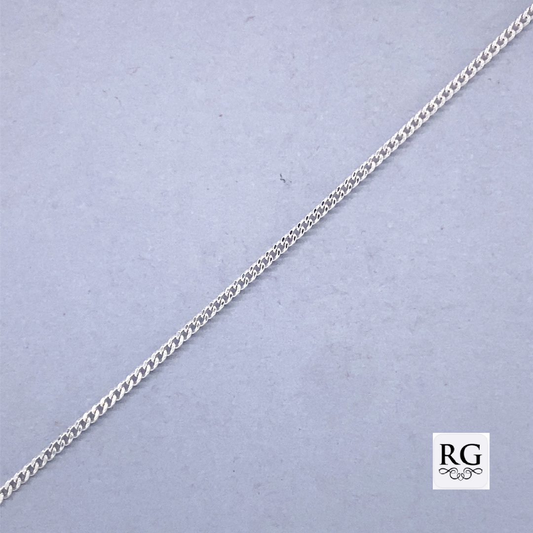 925 CURB LINK CHAIN - 1.1MM - 45+5CM - 1.8g <br/>M15513.45+5