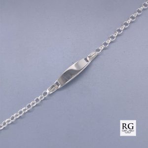 925 OVAL ID ROLO BRACELET - 6.8MM - 17CM - 3.96g <br/>M15535.17