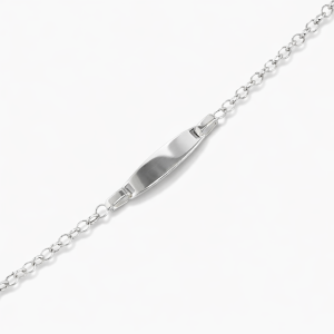 925 OVAL ID ROLO BRACELET - 6.8MM - 17CM - 3.96g <br/>M15535.17