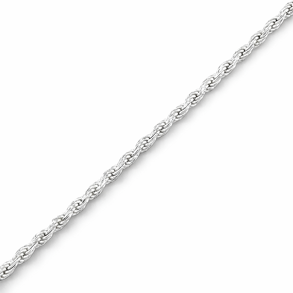 925 DIA CUT ROPE CHAIN - 1.9MM <br/>M15536