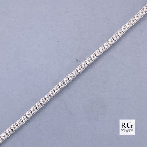 925 DIA CUT POPCORN CHAIN - 1.7MM  <br/>M15538