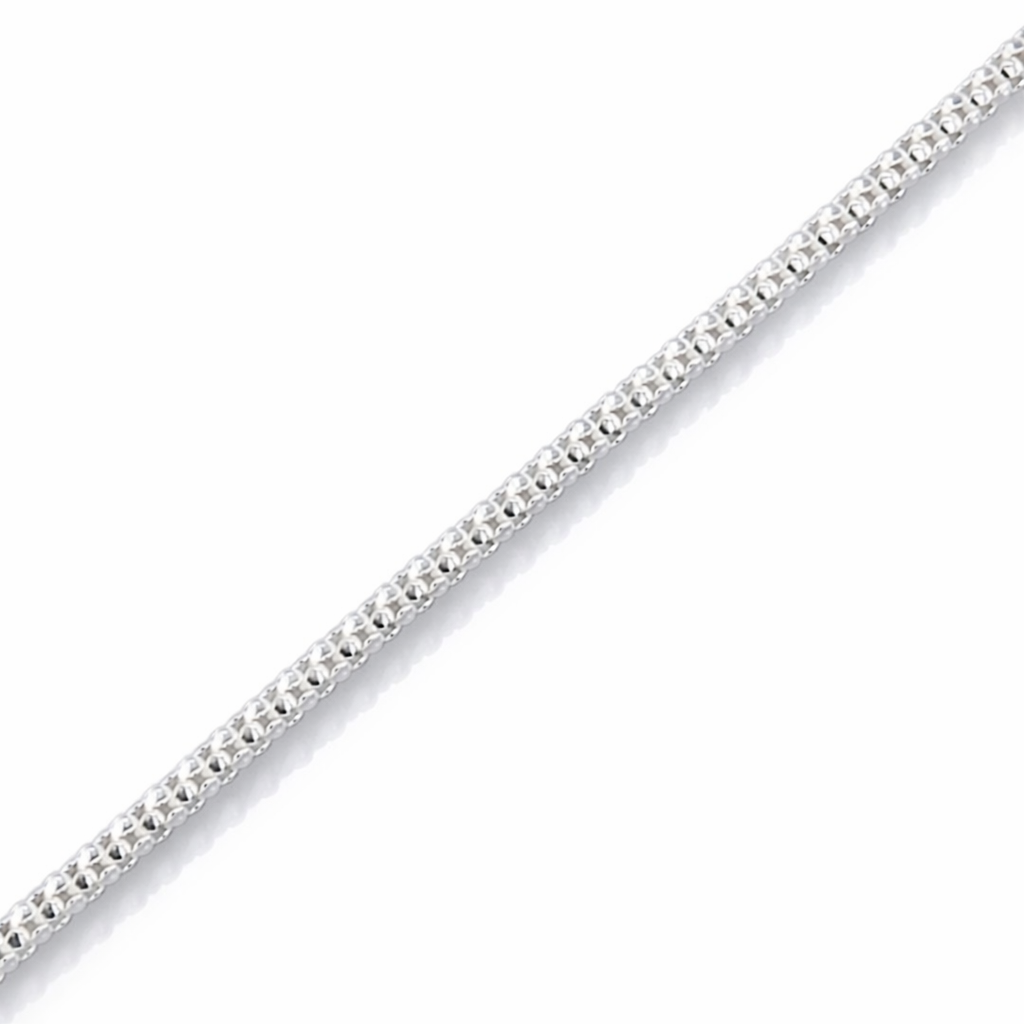 925 DIA CUT POPCORN CHAIN - 1.7MM <br/>M15538