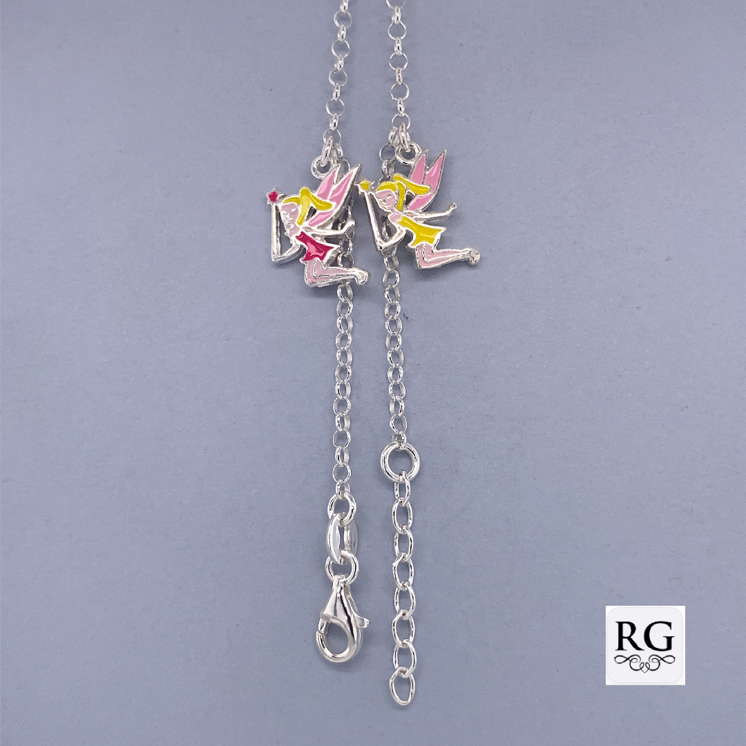 925 DIFF COLOR ENAMEL FAIRIES ROLO BRAC - 4g <br/>M15544.17+2 - Image 2