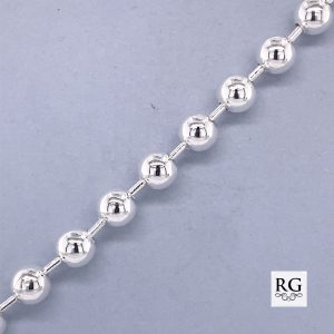 925 HOLLOW BALLS BRACELET+CHAIN - 5MM  <br/>M15550