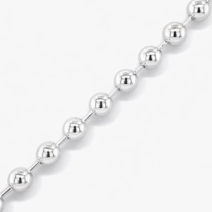 925 HOLLOW BALLS BRACELET+CHAIN - 5MM  <br/>M15550