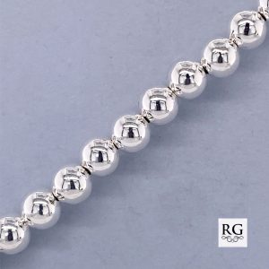 925 HOLLOW BALLS BRACELET+CHAIN - 5MM  <br/>M15552