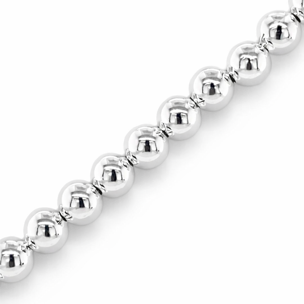 925 HOLLOW BALLS BRACELET+CHAIN - 5MM <br/>M15552