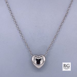 925 RH PL SLIDING HEART ROLO CHAIN 2MM+13X13 45CM <br/>M15553.45