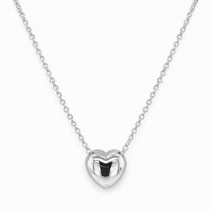 925 RH PL SLIDING HEART ROLO CHAIN 2MM+13X13 45CM <br/>M15553.45