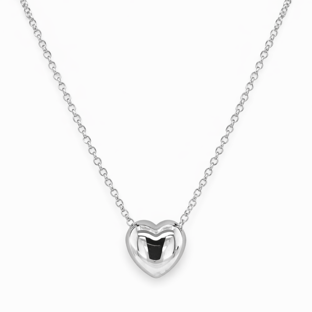 925 RH PL SLIDING HEART ROLO CHAIN 2MM+13X13 45CM <br/>M15553.45
