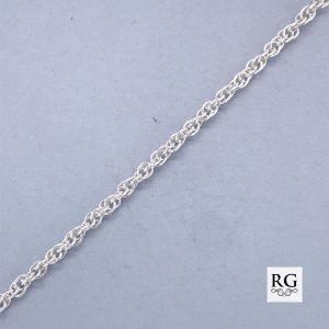 925 LOOSE ROPE ANKLE CHAIN - 2MM - 24CM - 1.9g <br/>M15561.24