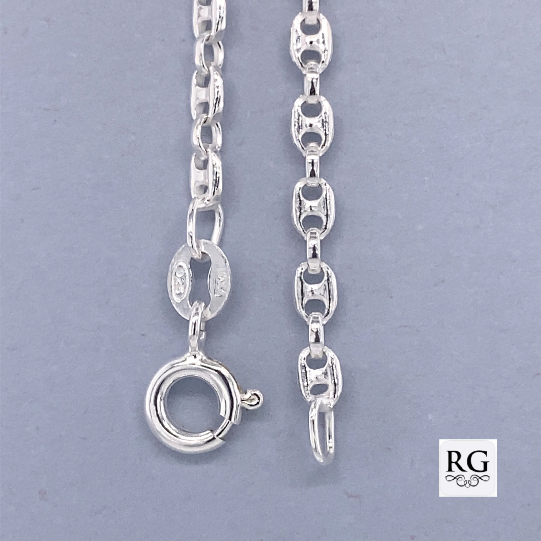 925 GUCCI LINK BRACELET+CHAIN - 2.7MM <br/>M15570 - Image 2