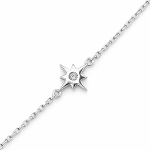 925 RG PL CZ BETHLEHEM STAR ANCHOR BRAC - 9+1.3MM  <br/>M15571.17R
