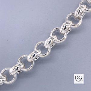 925 BELCHER BRACELET+CHAIN - 11MM <br/>M15581
