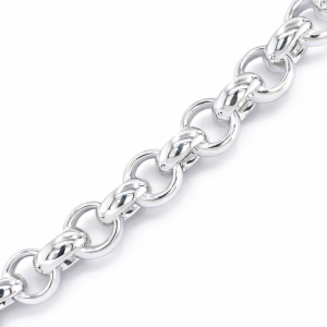 925 BELCHER BRACELET+CHAIN - 11MM <br/>M15581