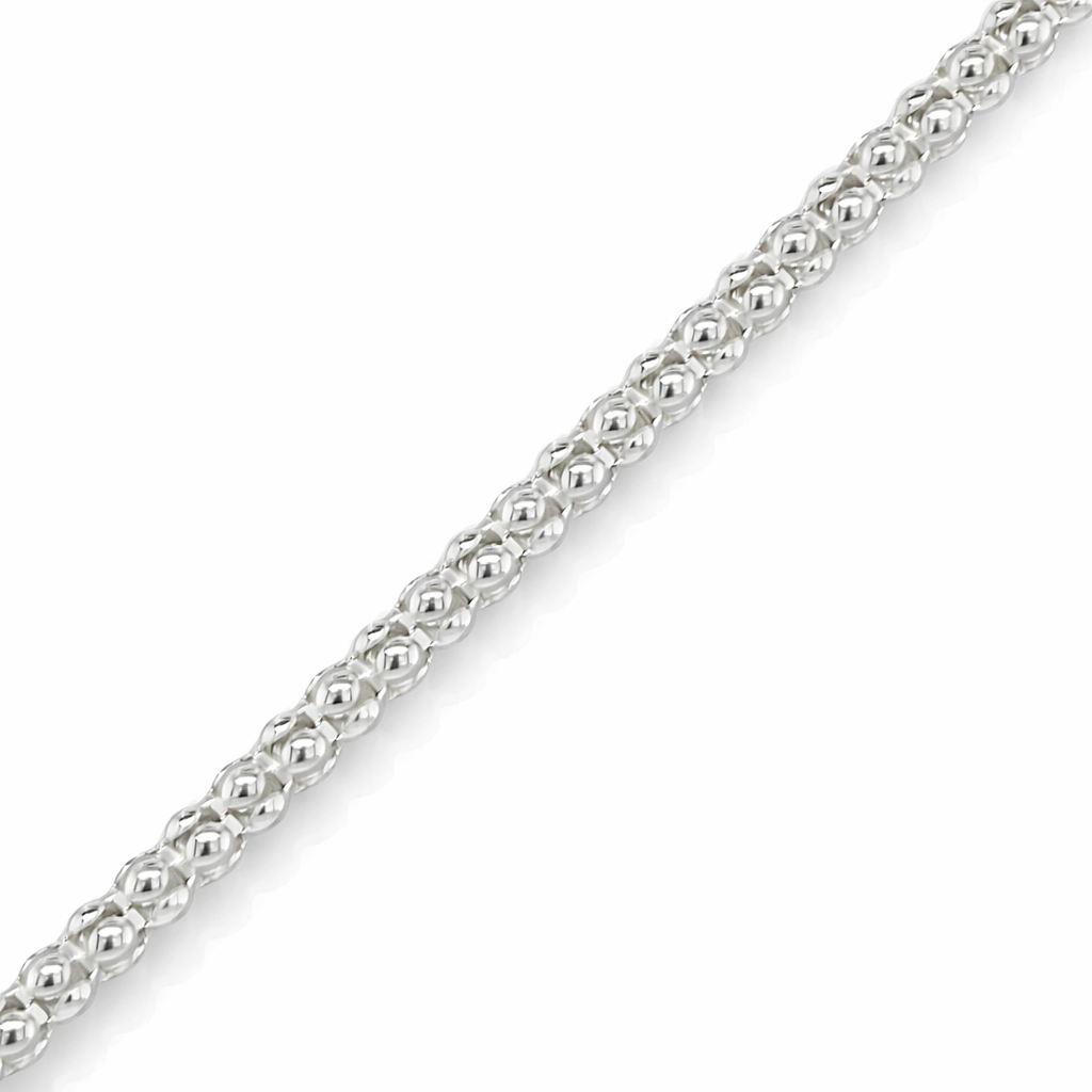 925 HOLLOW POPCORN CHAIN - 3MM <br/>M15584
